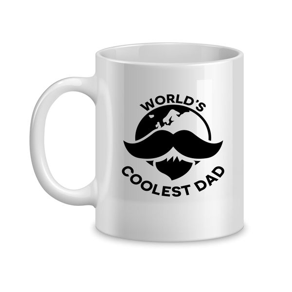 Coolest Dad Coffee Mug for Him Father's Day Graphic Cups Men Present 051