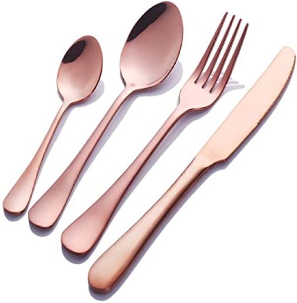 Cutlery Set 24 Piece Rose Gold Teardrop