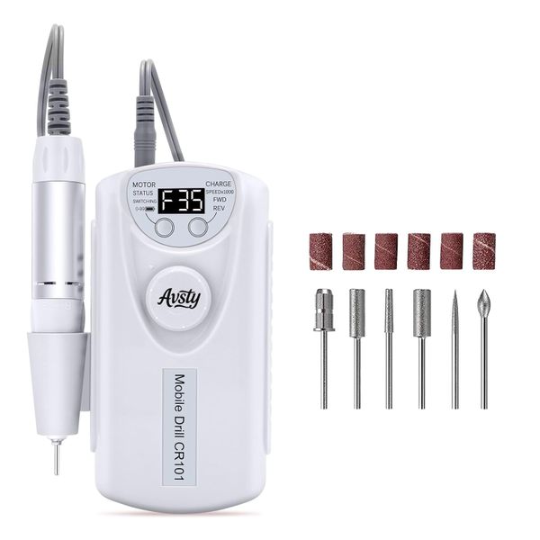 Electric Nail Drill Machine,30000 RPM Nail Drill Machine,Portable File