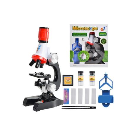 Kids Microscope with LED Light 100X-1200X Science Learning Toy