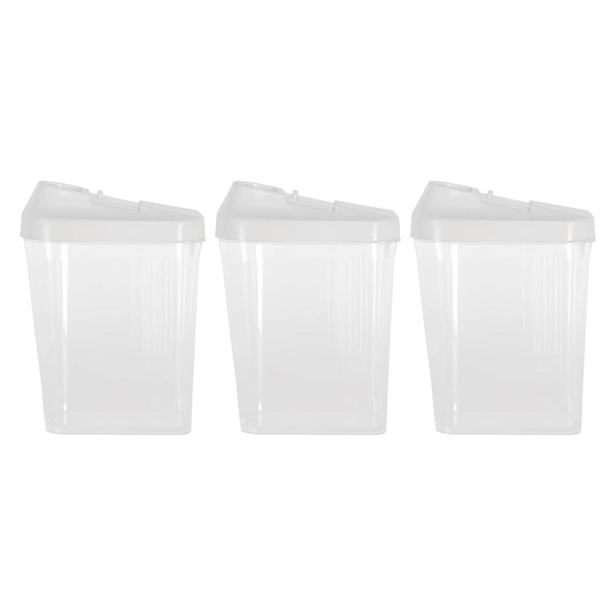 Plastic Storage Container With Flip Lock Lid 3 Pcs Set 1000 Ml Buy Online In South Africa Takealot Com