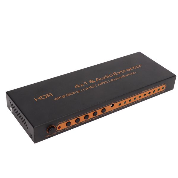 4K 60Hz 4-Port HDMI Switcher With HDR