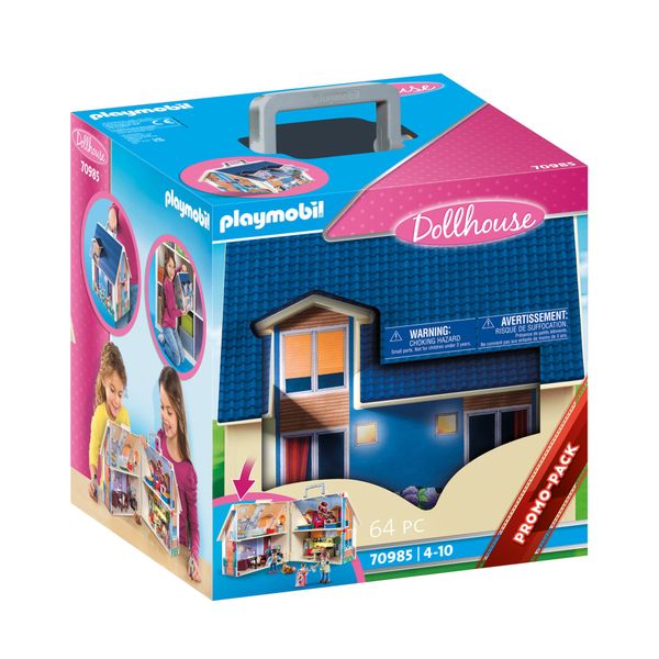 Playmobil Dollhouse - Take Along Dollhouse (64 Pieces)