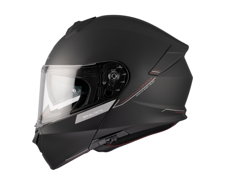 MT Genesis SV Flip-Up Matt Black Motorcycle Helmet