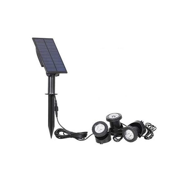 ACDC - 3x1w Solar Rgb Led Pond Light 3.7v/2000mah Battery