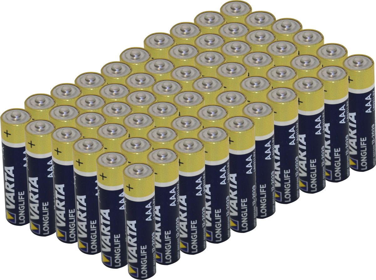 Varta Longlife Batteries Aaa Bulk Pack 60 pieces (10X6 packs) Buy