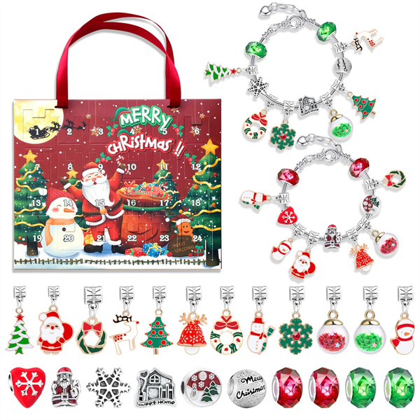 Christmas Calendar Jewelry Gift Box 24 Days Countdown Calendars Jewelry Bra