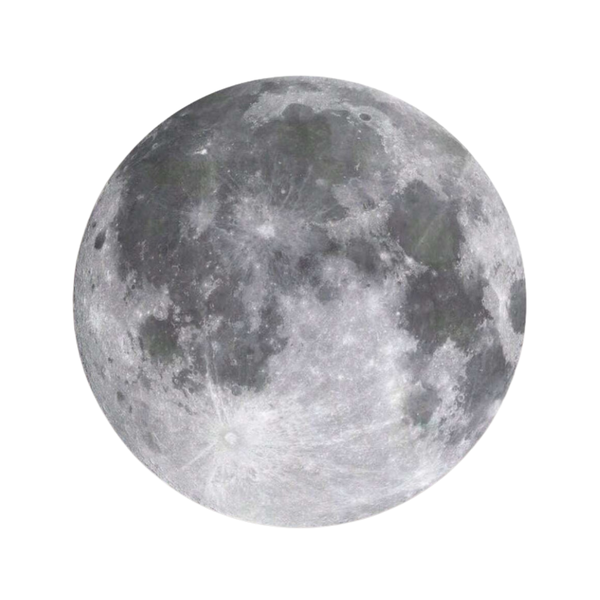 Round Moon Mouse Pad - Galaxy Office Decor