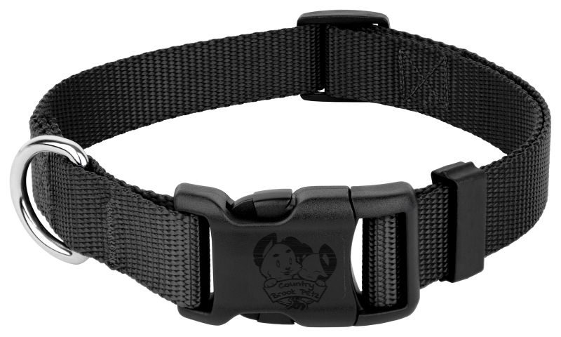 Durable Nylon Snap-N-Go Dog Collar - Black