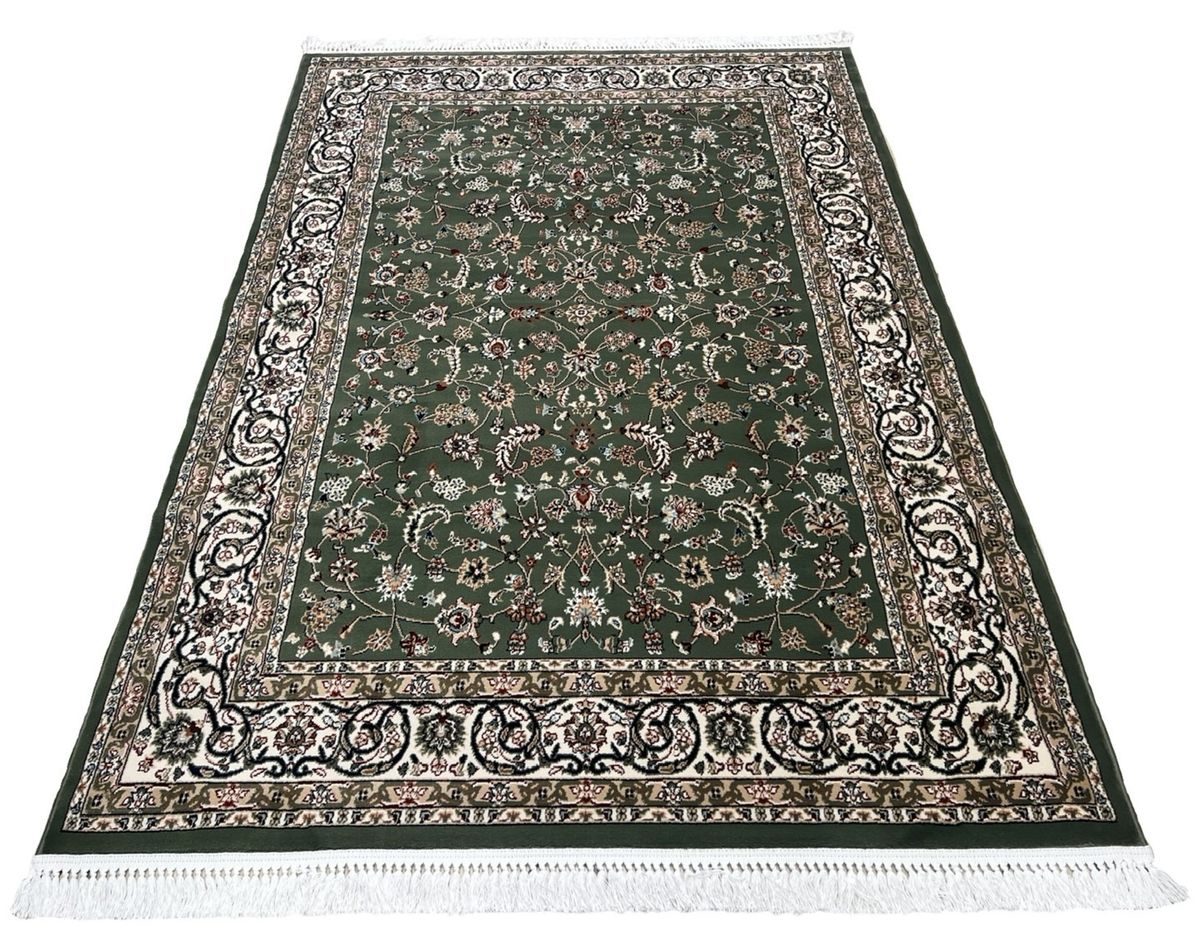 Floral Design Green And Ivory Rug 230 x 160 cm Buy Online in South