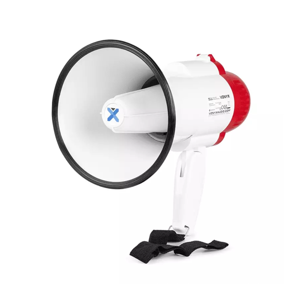 Vonyx MEG025 Megaphone 25W with Recording &amp; Siren Portable Voice Amplifier