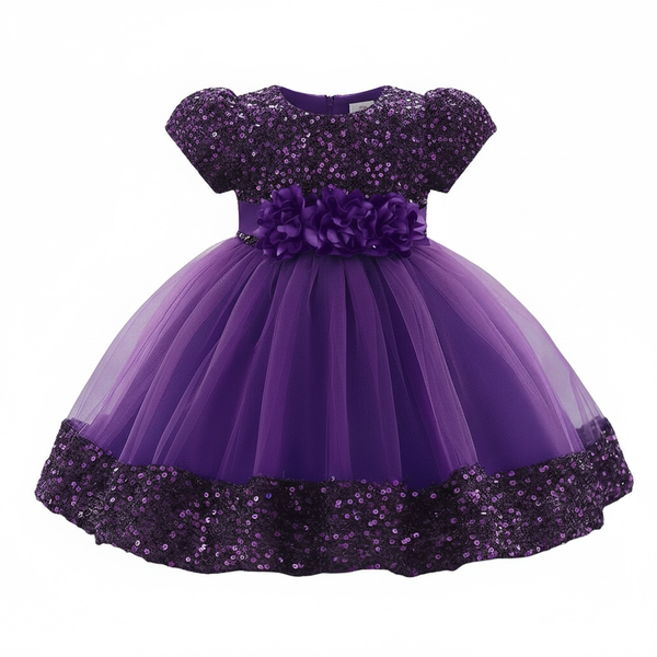 Royal Bloom Princess Ballgown Dress for Girls