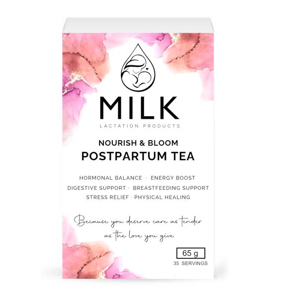 Nourish &amp; Bloom Postpartum and Breastfeeding Tea - with raspberry leaf