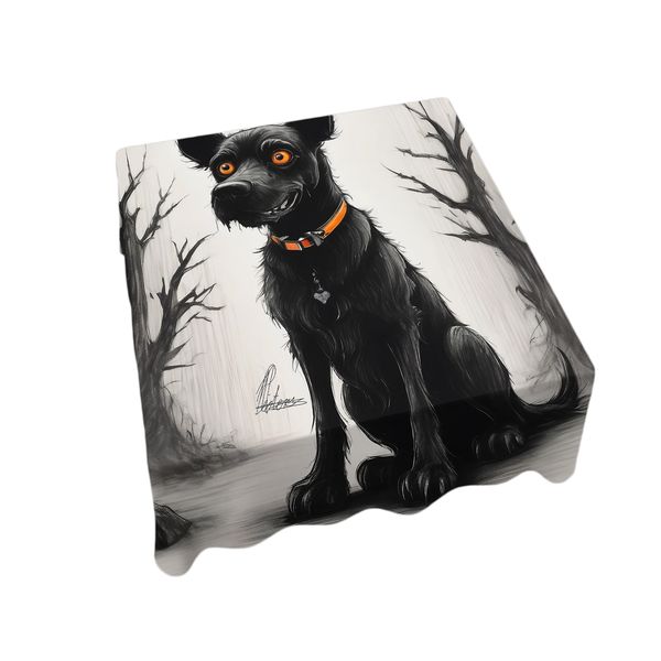 Happy The Dog By Nathan Pieterse Square Tablecloth