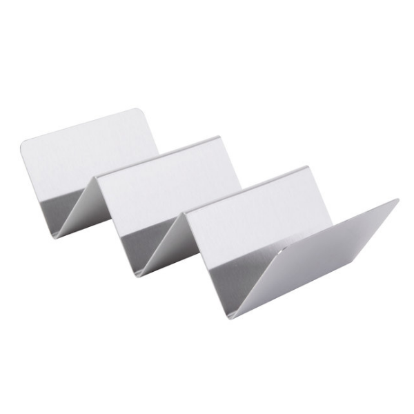 Stainless Steel Taco Holder with 2 or 3 Compartments