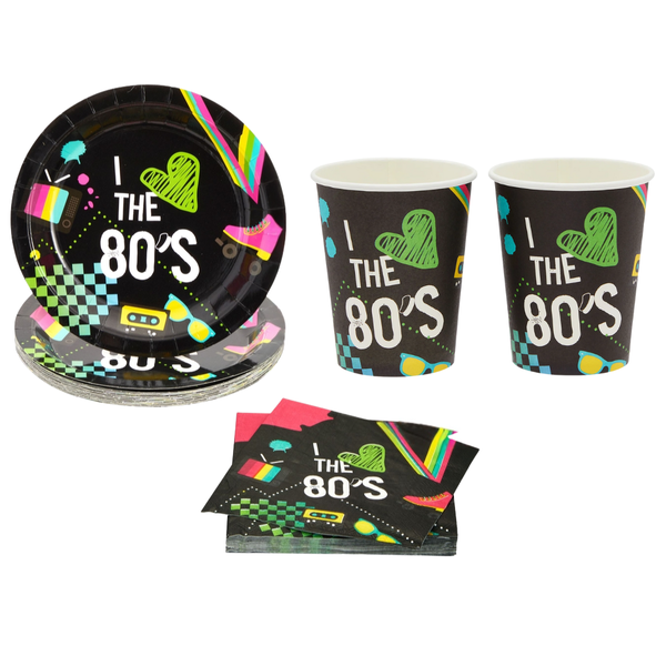 I Love the 80s Dinnerware Set