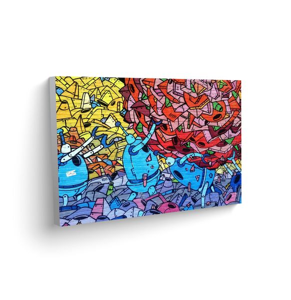 Mounted Prints - GRAFFITI WALL ART 03