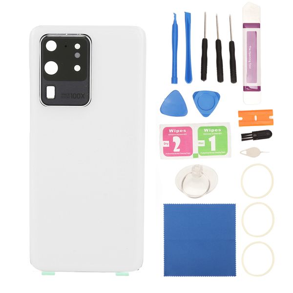 S20 Ultra Back Glass White w/Tape