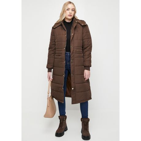 Polo Women s Mia Long Sleeve Longer Length Chesnut Puffer Jacket