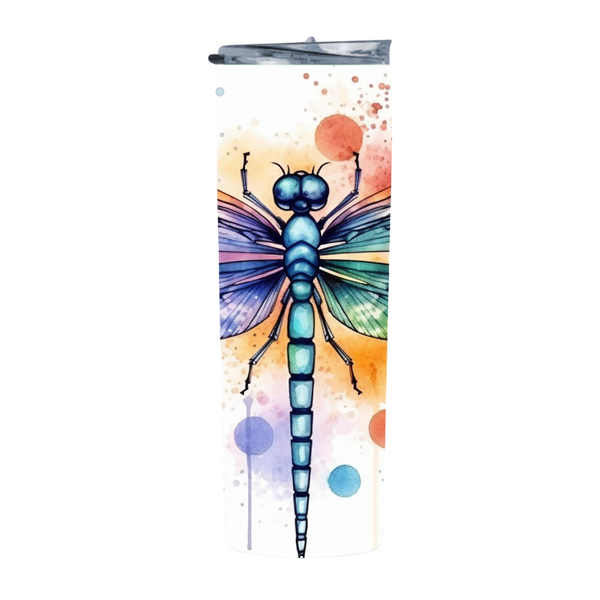 Paint Close Up Dragonfly 107 20 Oz Straight Skinny Tumbler 203