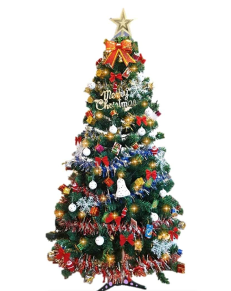 Flexxy Holiday Artificial Christmas Tree With Decorations