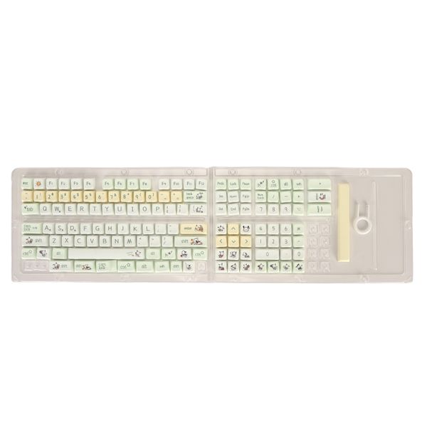 135 Key Transparent Keycaps PBT, Universal Fit