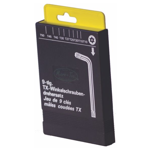 Micro-Tec - Wrench Set Tx.T10-T50 Tamper Proof