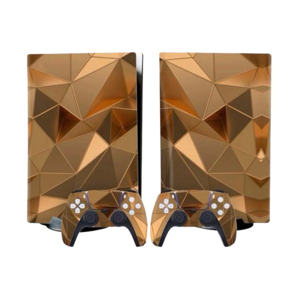 4pcs Geometric Print Sticker Compatible With PS5