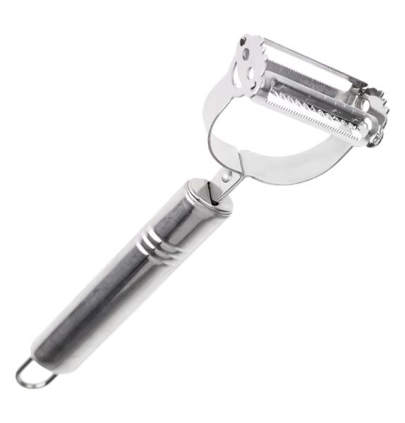 Stainless Steel Three-in-One Peeler For Fruit &amp; Vegetables - Silver
