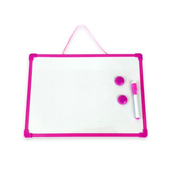 Educat Magnetic White and Black Board - Pink