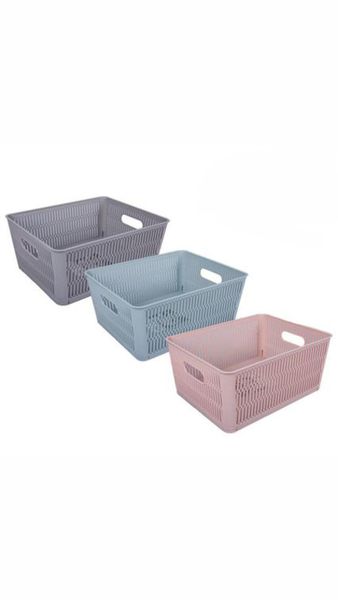3 Assorted Colored Stackable Boxes (5.8L)