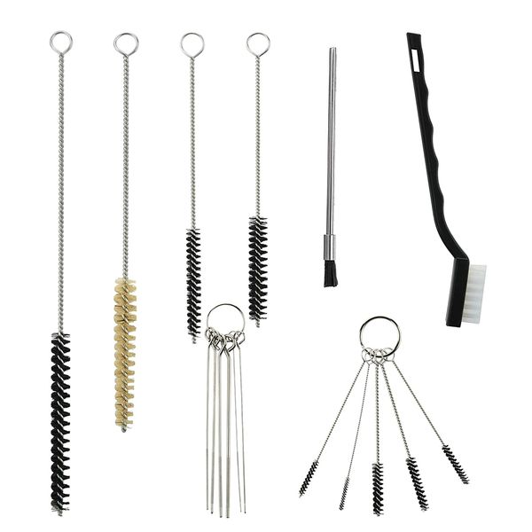Spray Nozzle Cleaning Repair Tool Kit Needle Brush Set - 17 Pieces