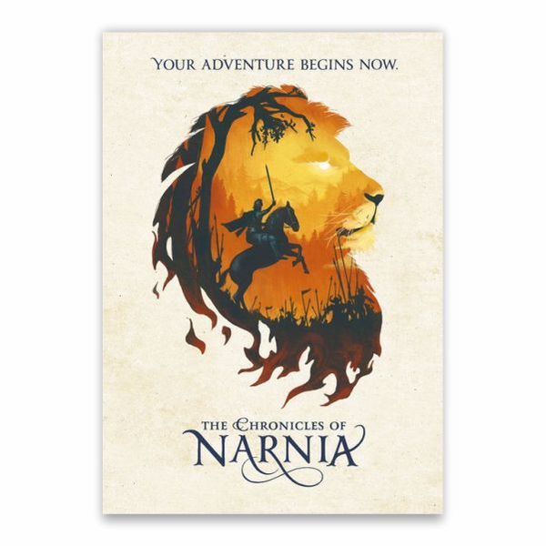 The Chronicles Of Narnia Aslan Silhouette Poster - A1