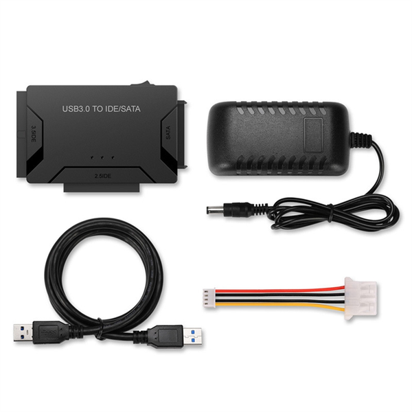 2.5 3.5 Hard Disk Universal Adapter USB 3.0 Data Converter (EU Plug)