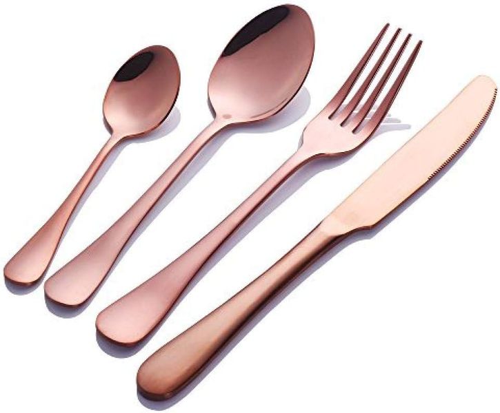 Rose Gold Stainless Steel Flatware Cutlery