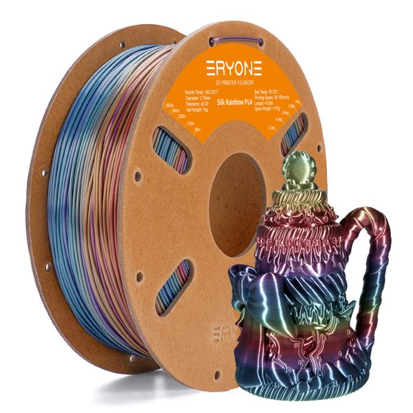 ERYONE Universe Rainbow Silk PLA Filament for 3D Printers 1,75mm 1kg Spool