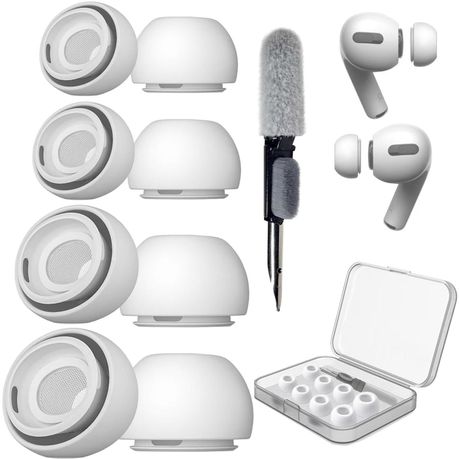 4 Pack Soft Silicone Replacement Earbud Tips Compatible With AirPods Pro1 2 Image