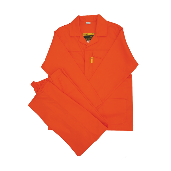 J54 100% Cotton 2 Piece Conti Suit Orange