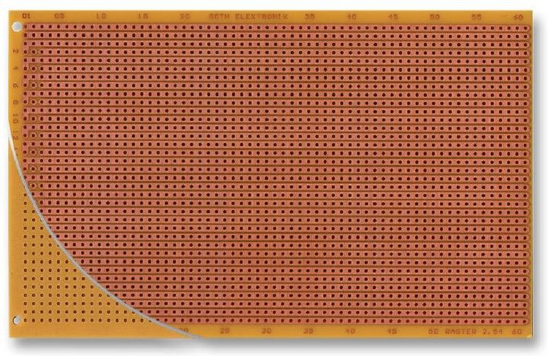 Roth Elektronik (RE526-HP) PCB, Eurocard, FR2, Epoxy Paper, 1.5mm