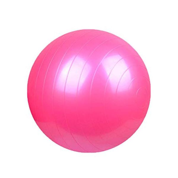 Anti Burst Exercise Ball For Yoga and Fitness - Pink - 55cm