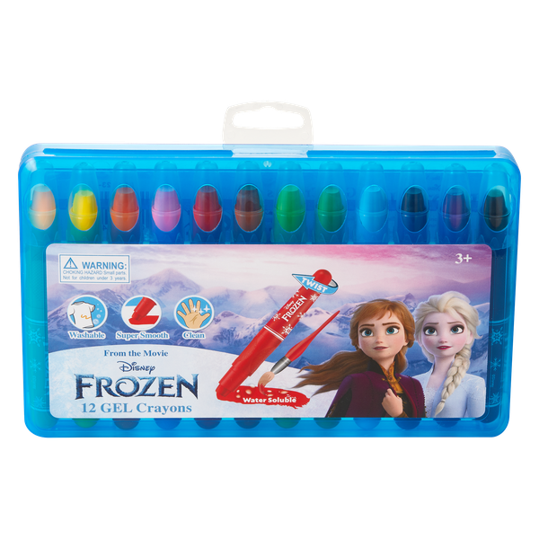 Frozen 12 Gel Crayons Twist Action Multi