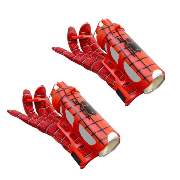 2 Pack Kids' Web-Shooting Spider-Man Launcher Gloves - Boy Costume Props