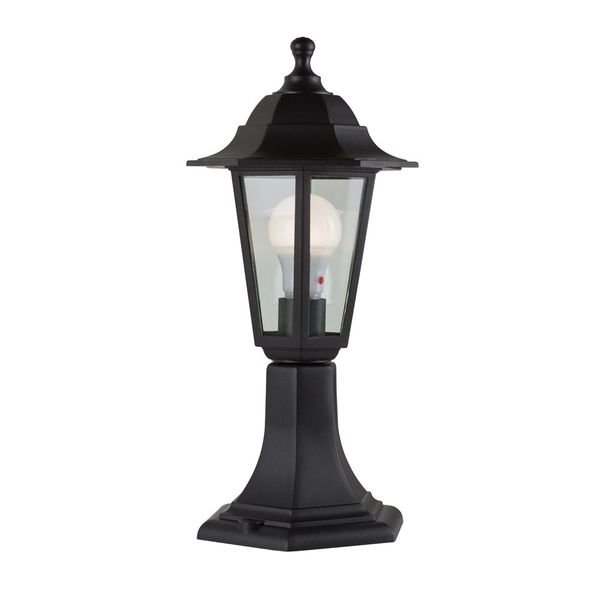 Eurolux Lantern Wall 6 Panel Pedestal Black