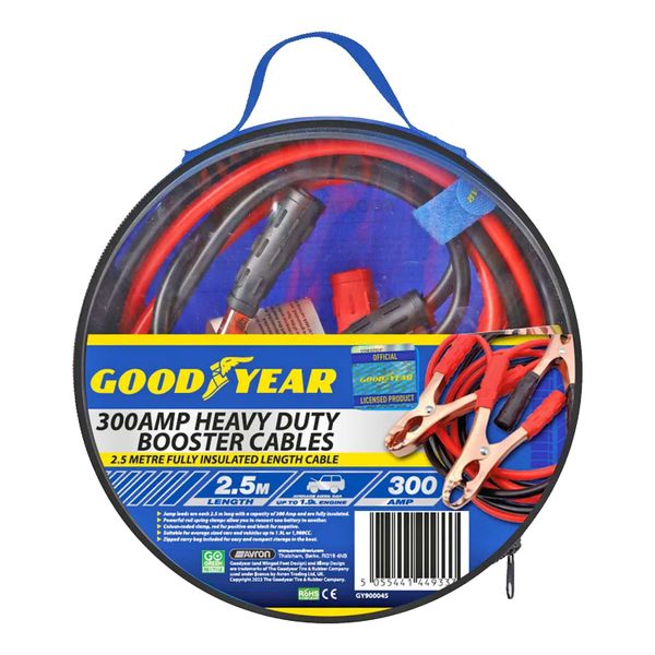 Goodyear 2.5 Meter 300Amp Booster Cables
