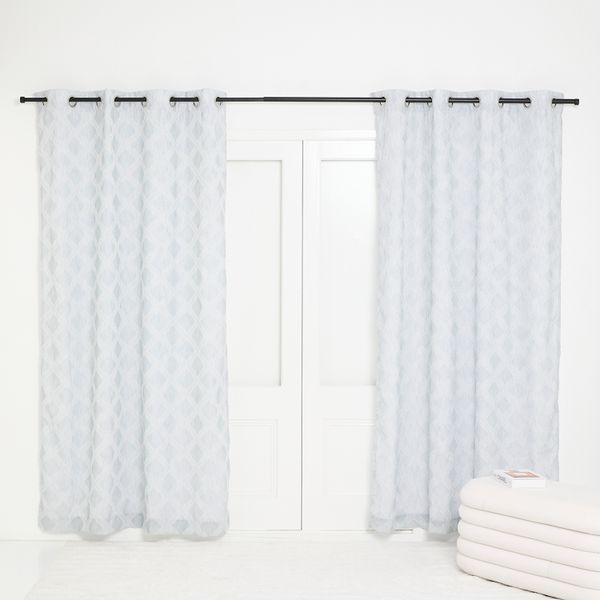 George &amp; Mason - Cyprus Sheer Lined Eyelet Curtain