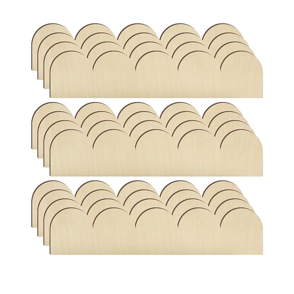 12Piece Unfinished Scalloped Wooden Trim DIY Moulding Trim for Furniture