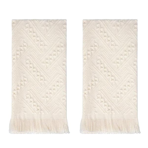 Cotton Tassel-Decorated Towel (14 x 30 inches)