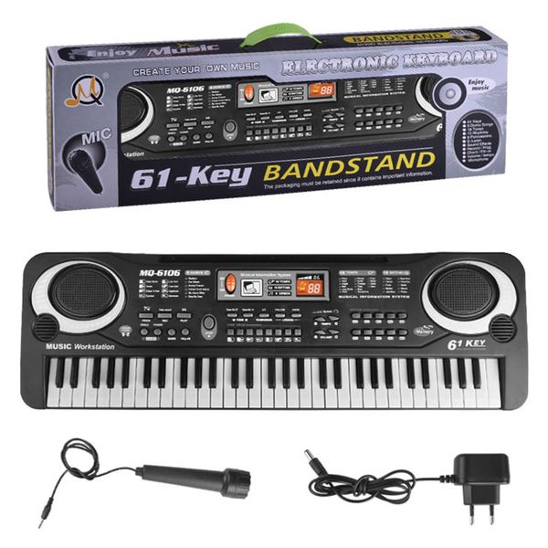 61 Key Piano Keyboard for Kids, Electronic Music Toy for Beginners