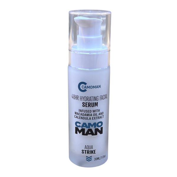 CamoMan 48hr Hydrating Facial Serum with Macadamia Oil - 30ml