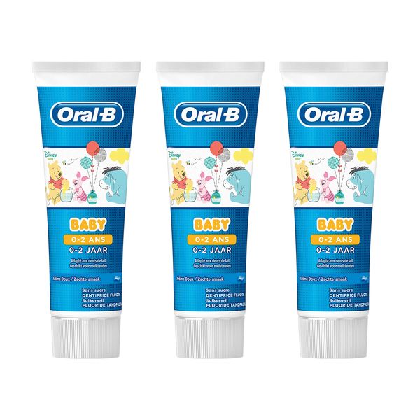 Oral-b - Baby Toothpaste Winnie The Pooh 0 - 2 Years - (3 x 75ml)